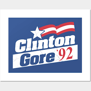 Clinton Gore 92 Posters and Art